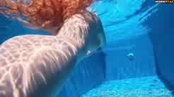 Alina Becker Nude Pool Swimming