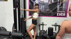 Bryce Adams & Abby Lynn Nude Gym Training PPV