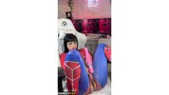 DemonMika Nude Spider-Girl Masturbation